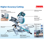 MAKITA LS1018L CORDED SLIDE COMPOUND SAW, 250MM (10")