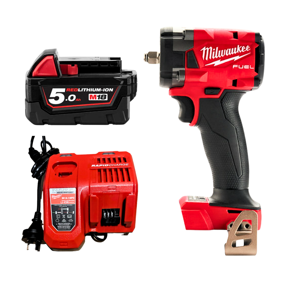 MILWAUKEE M18 FIW2F38-0, M18 FUEL™ 3/8″ 339NM CORDLESS COMPACT IMPACT WRENCH WITH  FRICTION RING (BARE UNIT) Main image