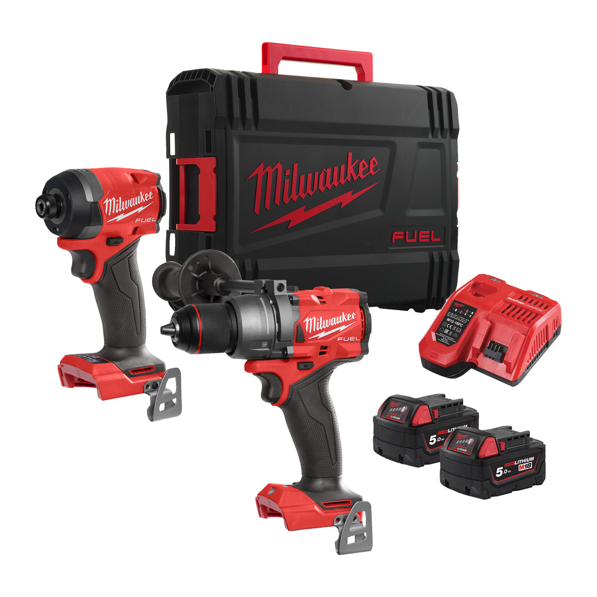 Milwaukee M18 FPP2A3-0P0 M18 FUEL Percussion Drill and Impact Driver Pack