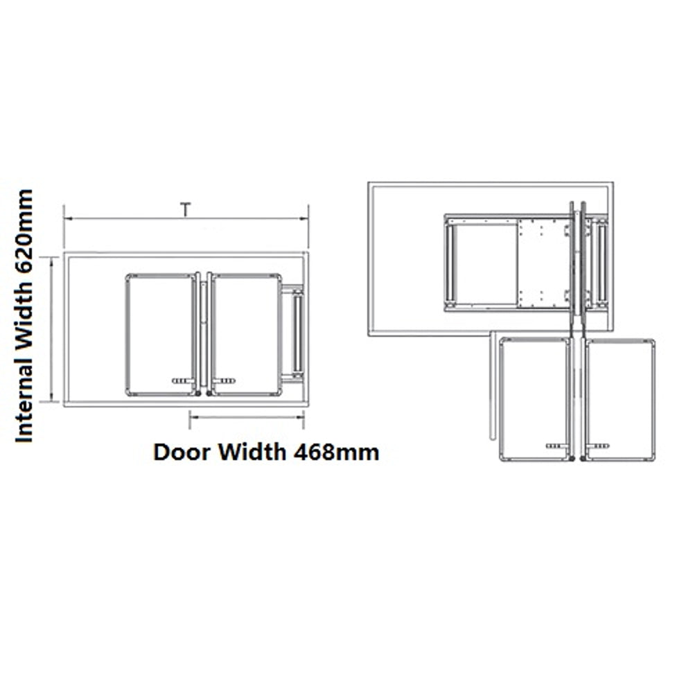 S.H Magic Corner Basket With Soft Closing M6010