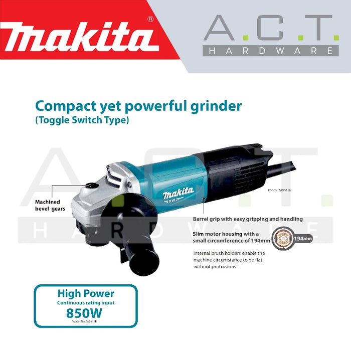 MAKITA M9513B CORDED ANGLE GRINDER