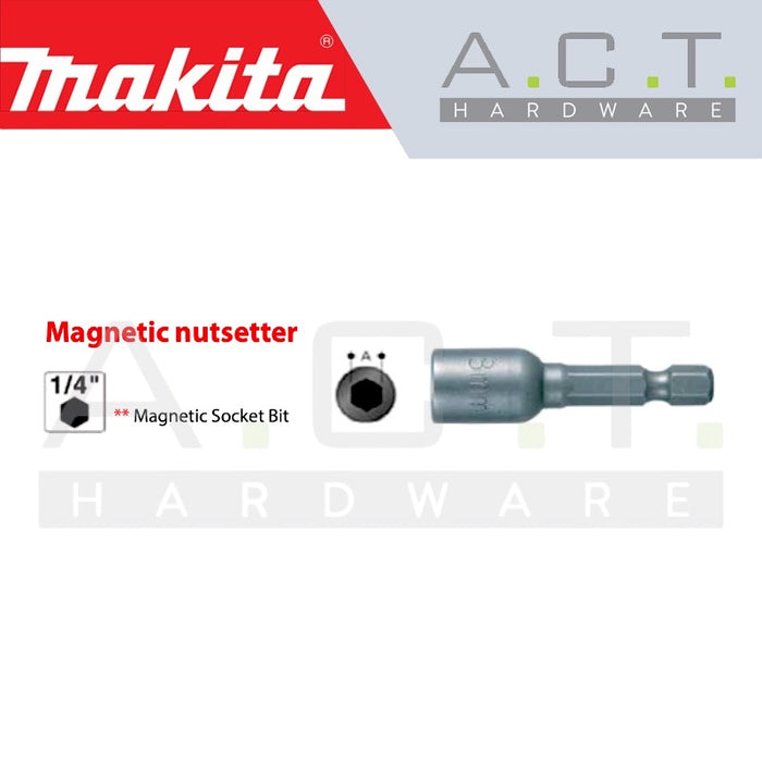 MAKITA MAGNETIC NUTSETTER, 12MM SOCKET SIZE, E-FORM, 86MM, D-78639