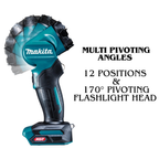 MAKITA ML001G, 40V CORDLESS LED FLASHLIGHT / WORKLIGHT, 160 LUMENS