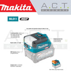MAKITA ML011G CORDLESS WORKLIGHT