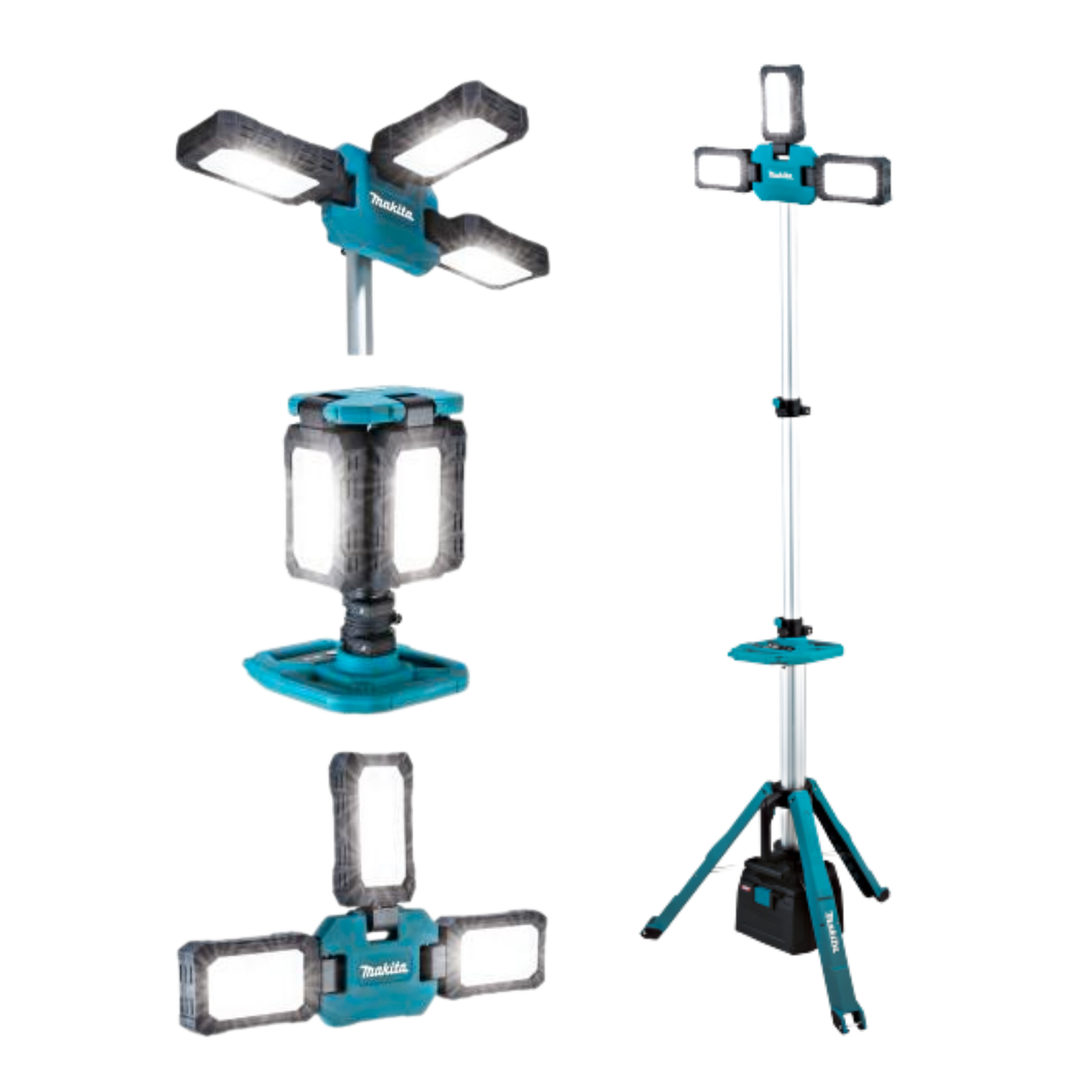 MAKITA ML014G, 40V/ 18V CORDLESS LED TRIPOD WORKLIGHT, 15,000 LUMENS