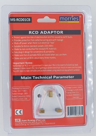 MORRIES MS-RCD01CB RCD adaptor