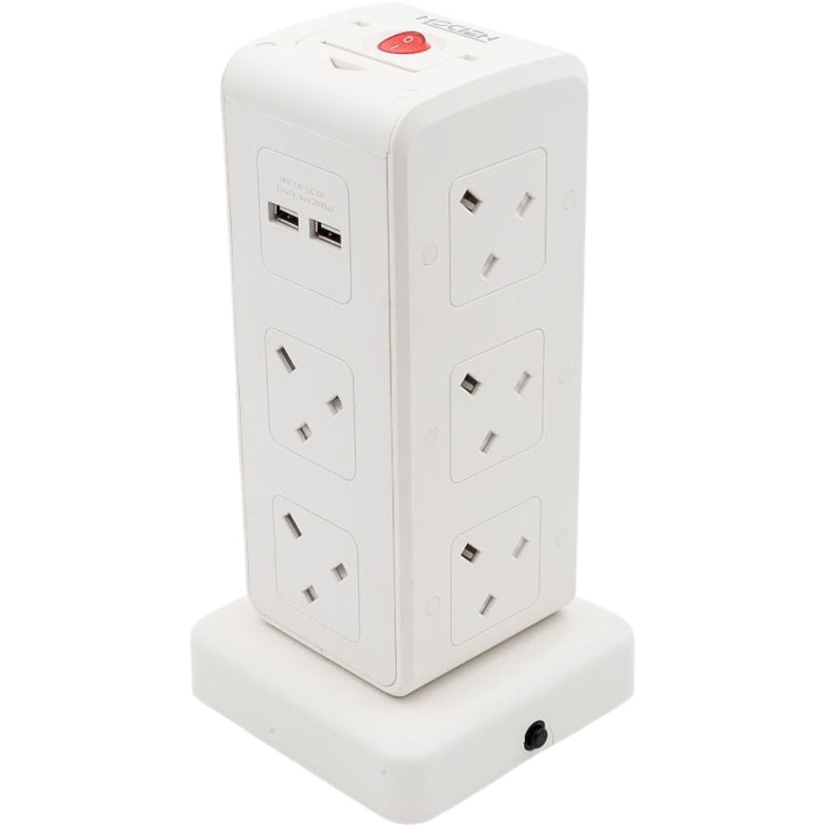 MORRIES MS104TUSB tower extension socket