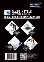 MORRIES 1.7L GLASS KETTLE MS2020GK PREMIUM