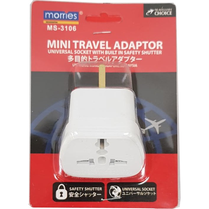 MORRIES MS3106 travel adaptor