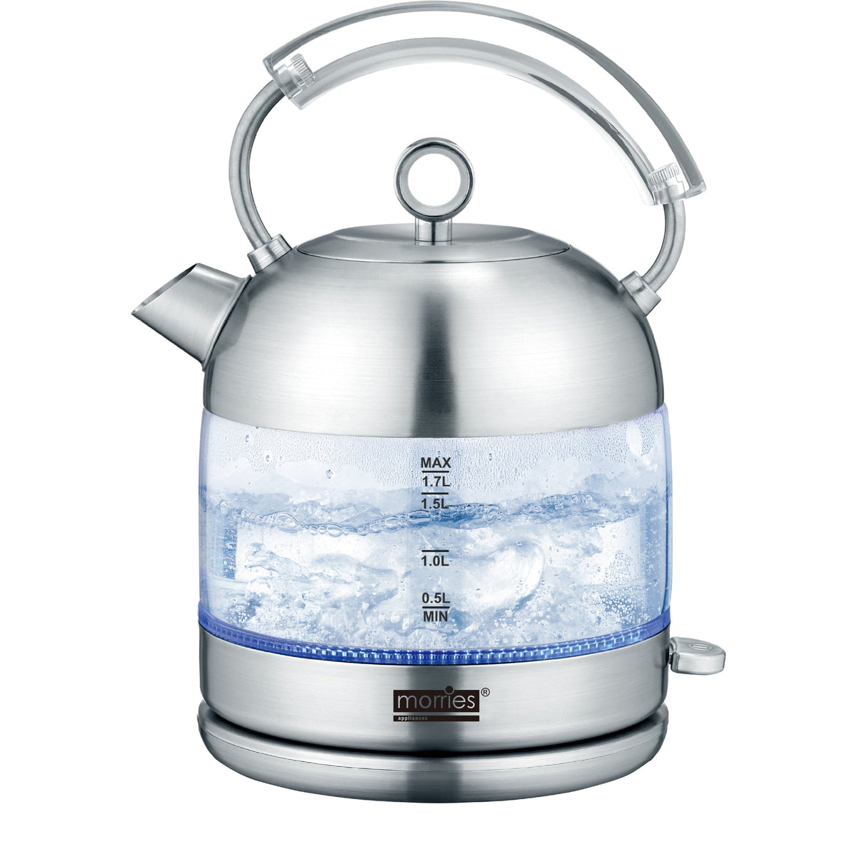 MORRIES 1.7L CORDLESS GLASS KETTLE MS9090GK