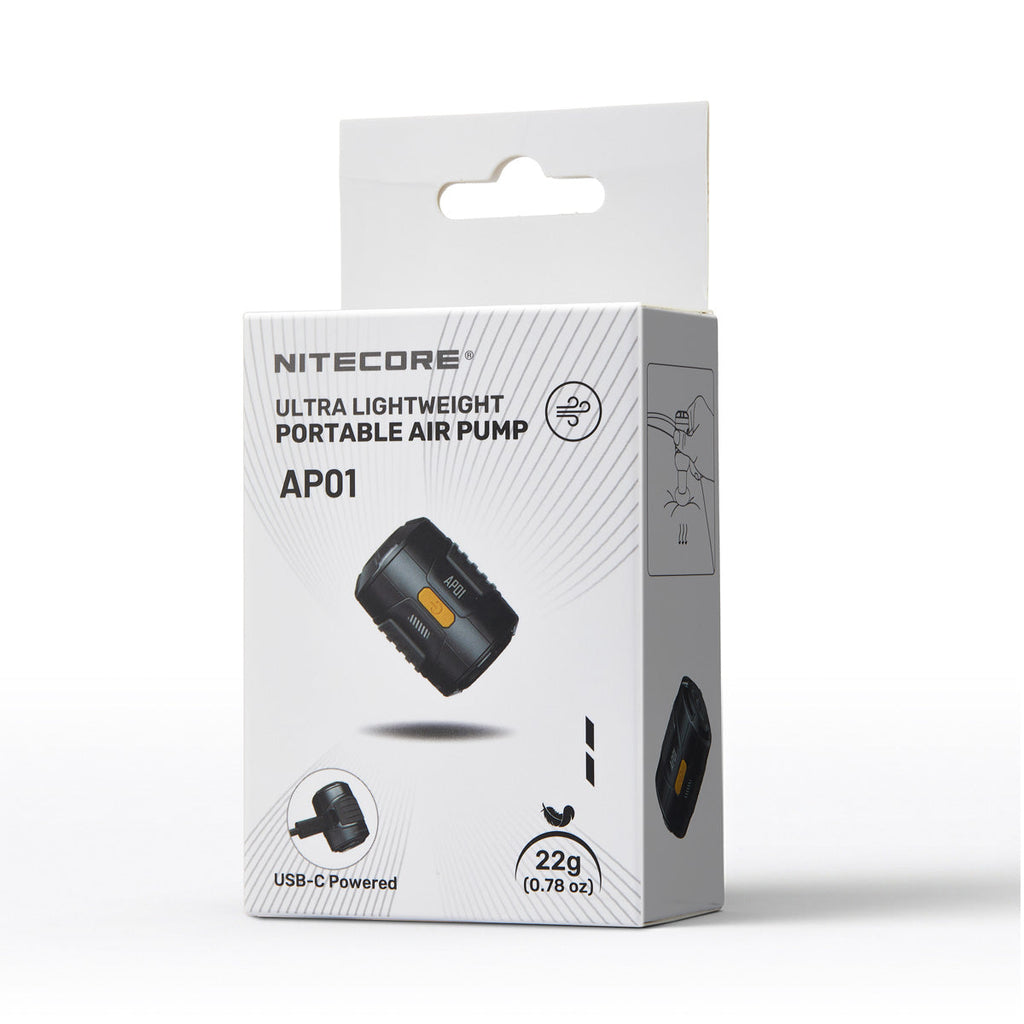 NITECORE AP01 - ULTRALIGHT ELECTRIC AIR PUMP (2.8 KPA)