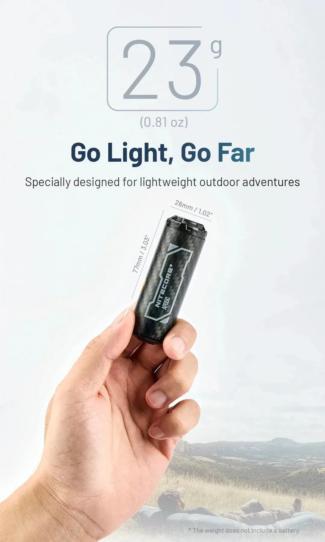 NITECORE AP05C - ULTRA LIGHTWEIGHT AIR PUMP (2.7KPA)