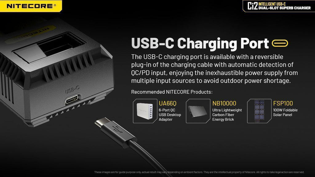 NITECORE CI2 CHARGER (USB-C 3A 18W)