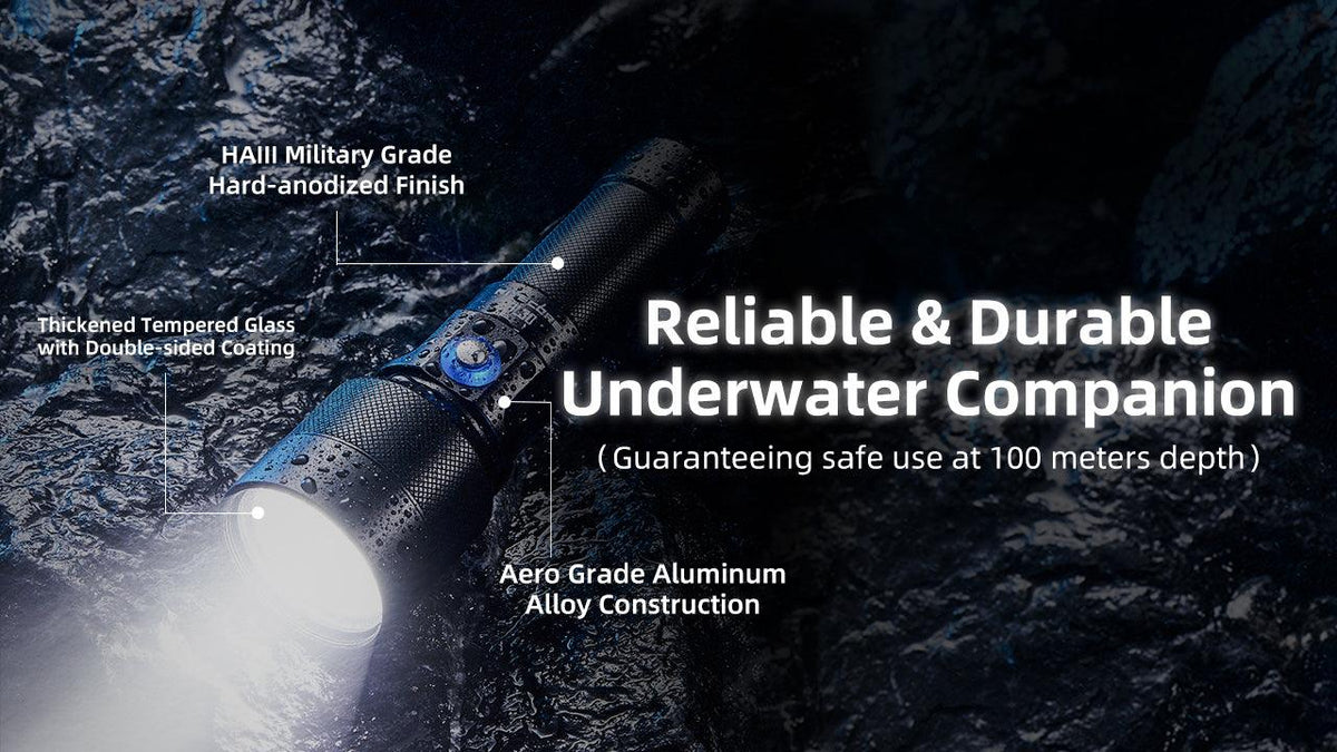 NITECORE DL30 - 1100 LUMENS (100M DEPTH DIVING LIGHT)
