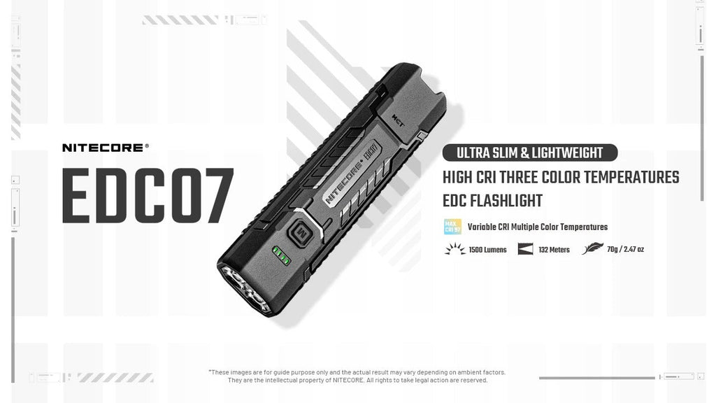 NITECORE EDC07 (TAN) - 1500 LUMENS