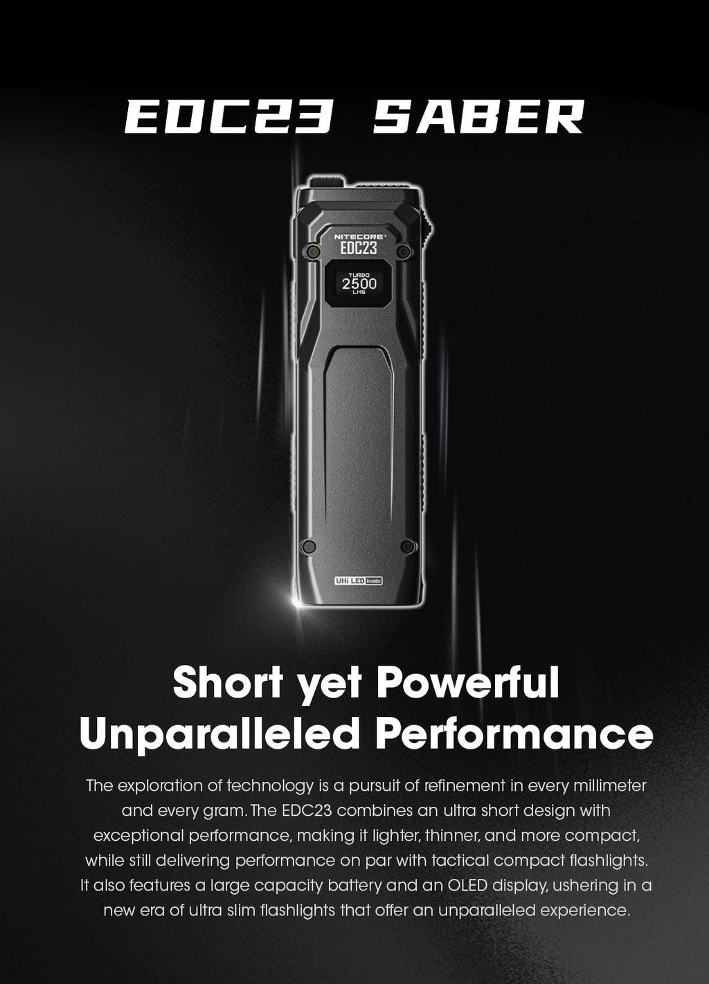 NITECORE EDC23 - 2500 LUMENS
