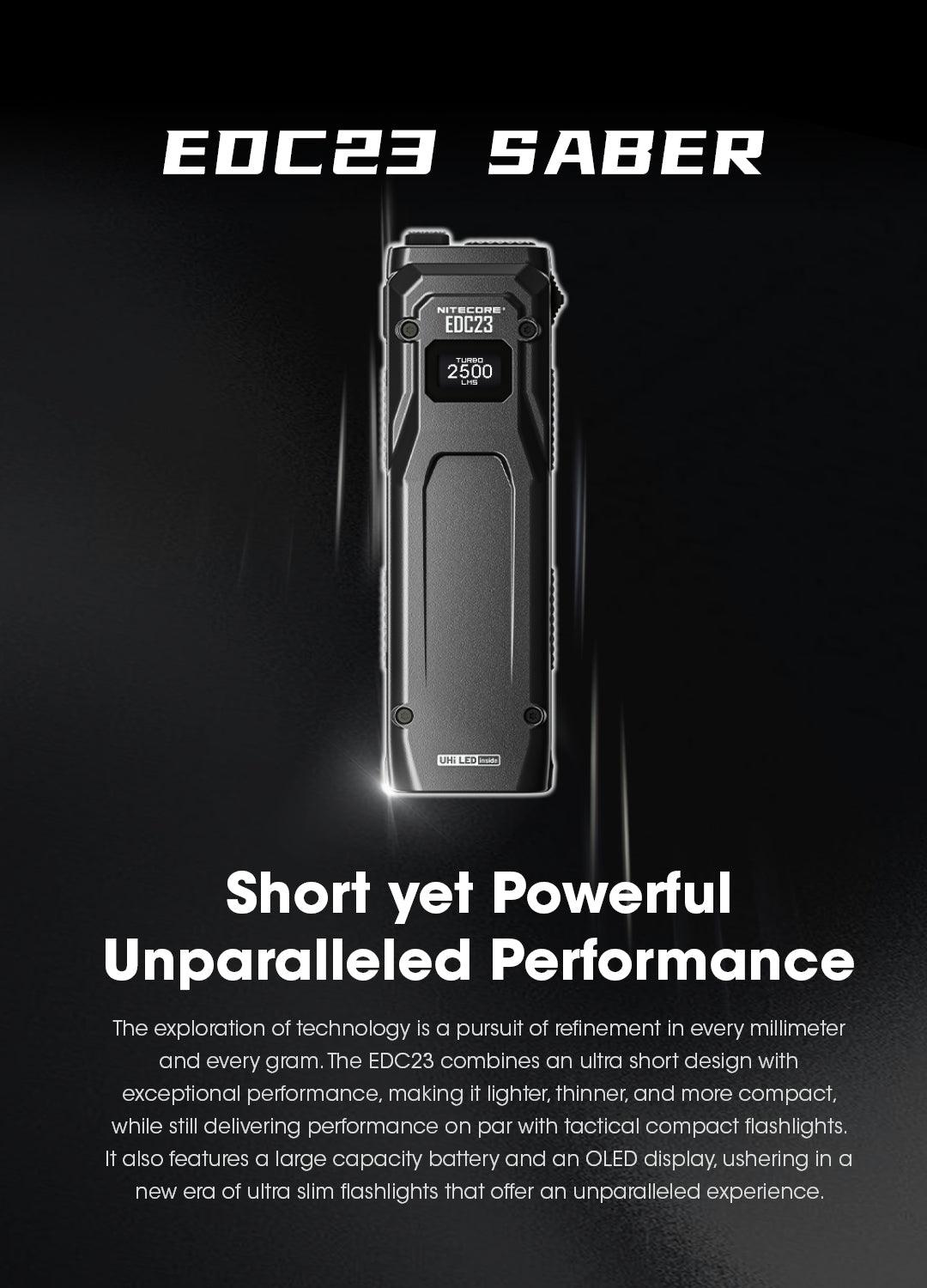 NITECORE EDC23 - 2500 LUMENS