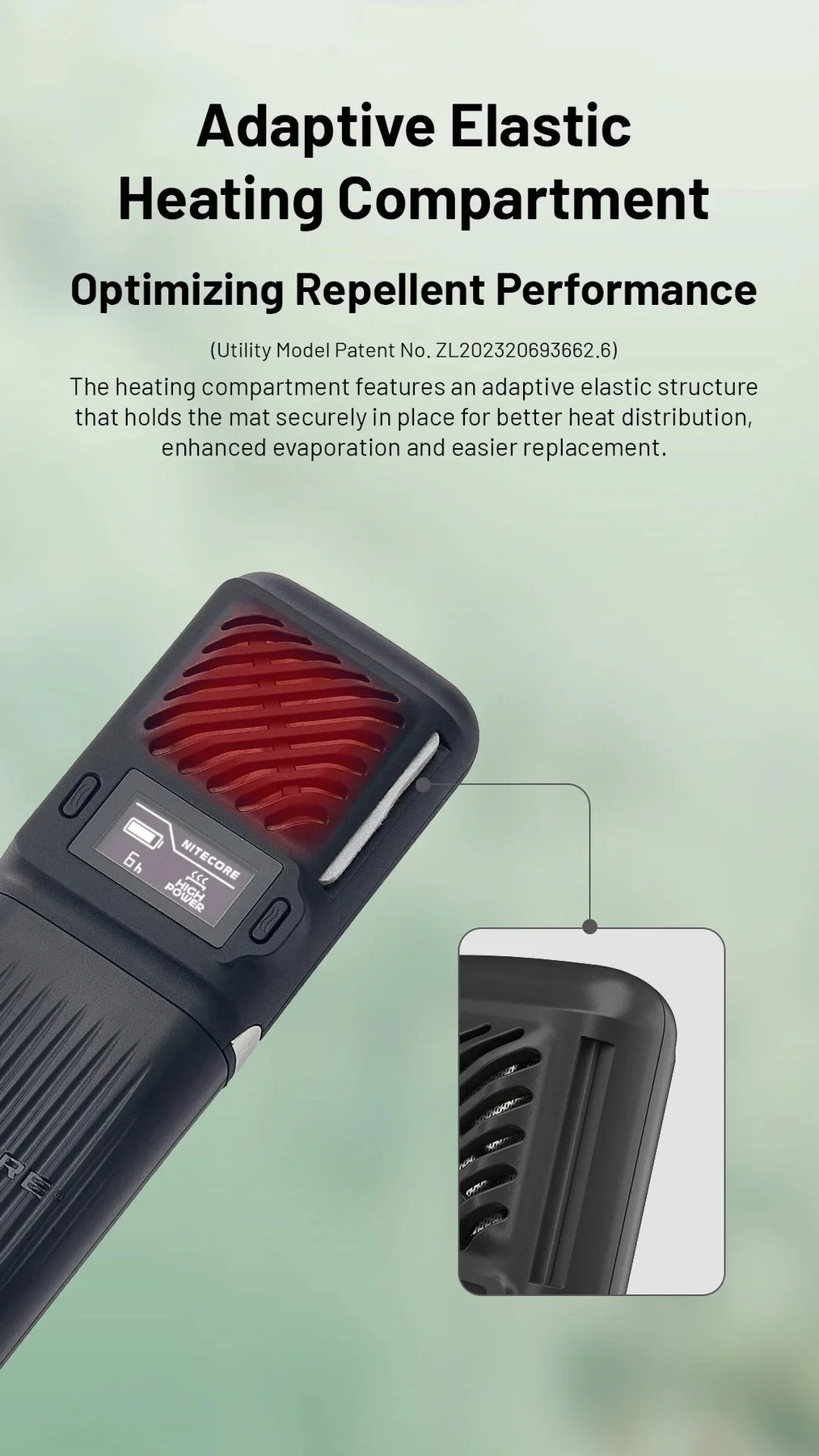 NITECORE EMR23 2-IN-1 ELECTRONIC MOSQUITO REPELLENT