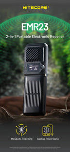 NITECORE EMR23 2-IN-1 ELECTRONIC MOSQUITO REPELLENT