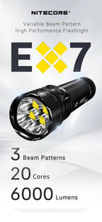 NITECORE EX7 - 6000 LUMENS
