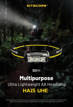 NITECORE HA15 UHE - 400 LUMENS