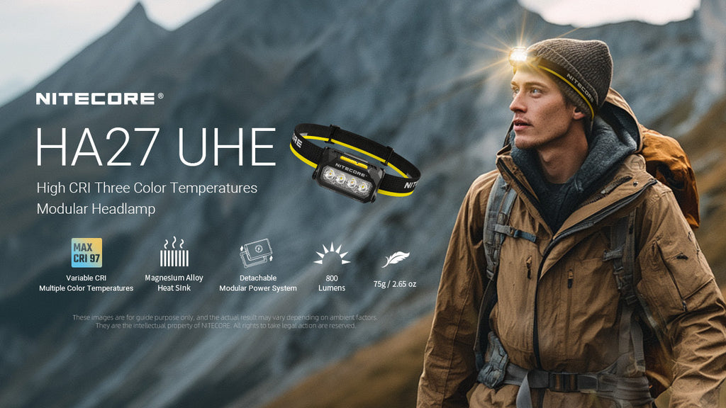 NITECORE HA27 UHE (BLACK) - 800 LUMENS