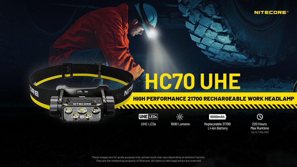 NITECORE HC70 UHE - 1600 LUMENS