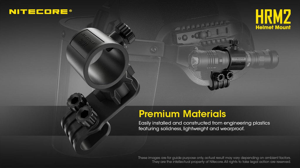 NITECORE HRM2 HELMET CLAMP MOUNT