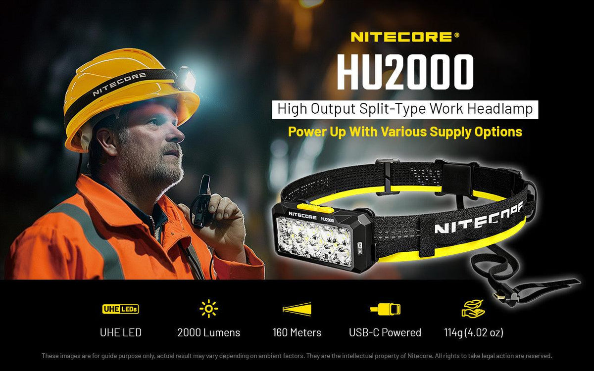NITECORE HU2000 - 2000 LUMENS