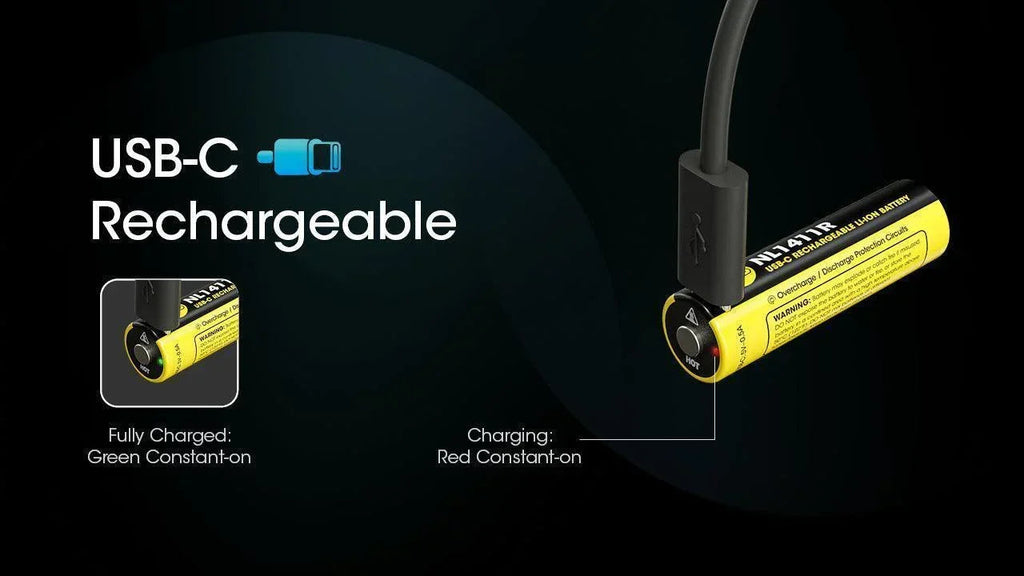 NITECORE NL1411R (1100MAH - 3A) FOR MT1A PRO