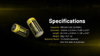 NITECORE NL169 (16340 - 950MAH - 2A)