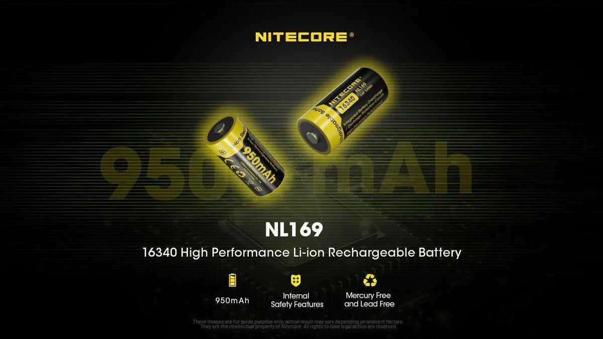 NITECORE NL169 (16340 - 950MAH - 2A)