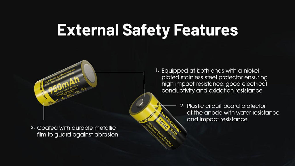 NITECORE NL169 (16340 - 950MAH - 2A)