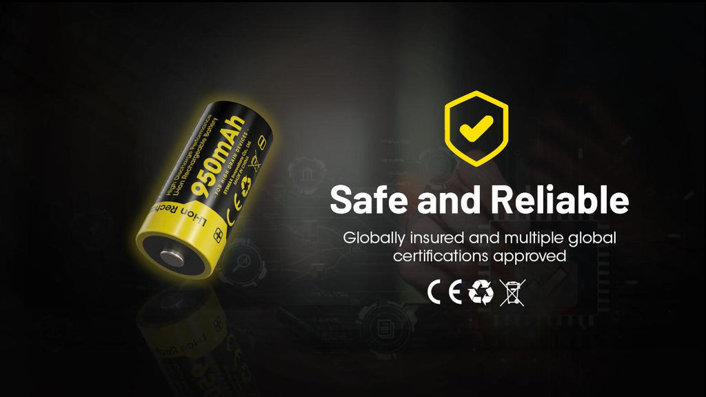NITECORE NL169 (16340 - 950MAH - 2A)