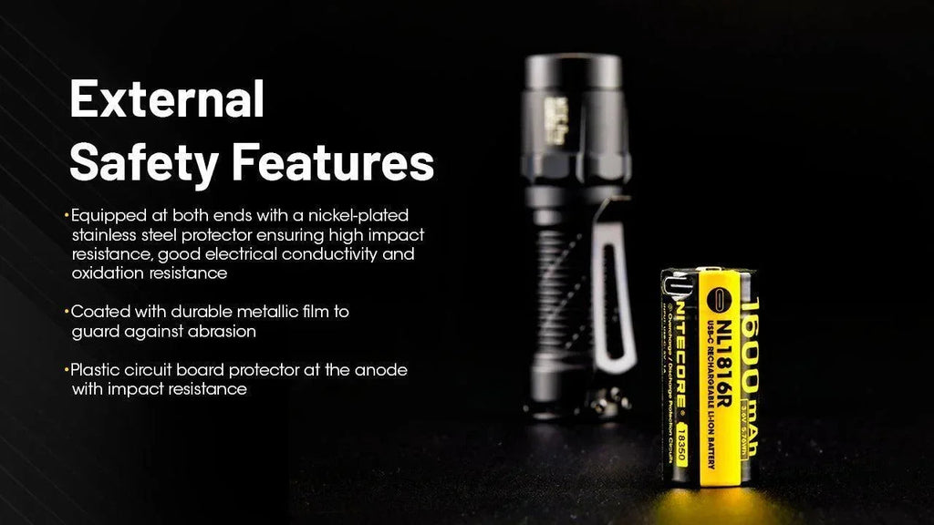 NITECORE NL1816R (1600MAH - 3A) FOR MT1C PRO