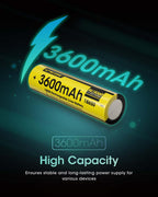 NITECORE NL1836R (18650 - 3600MAH - 6A)