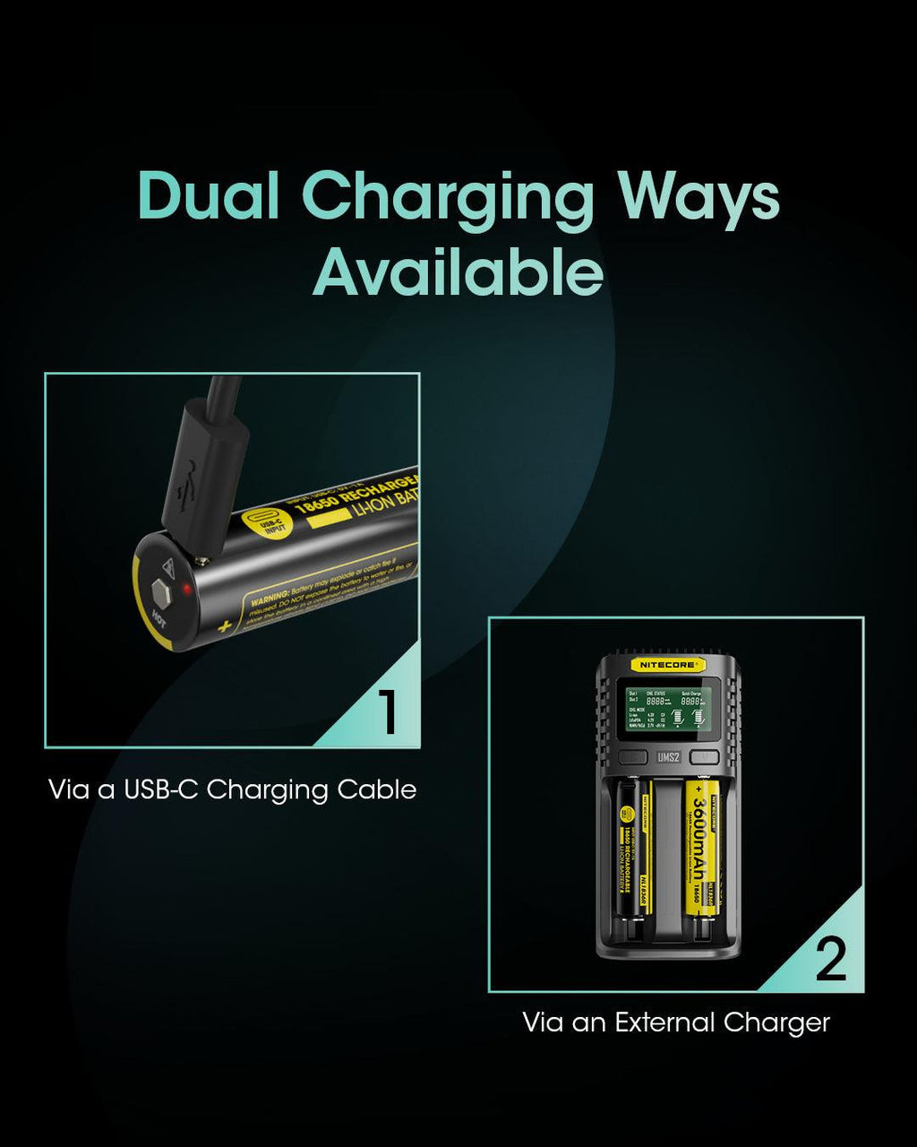 NITECORE NL1836R (18650 - 3600MAH - 6A)