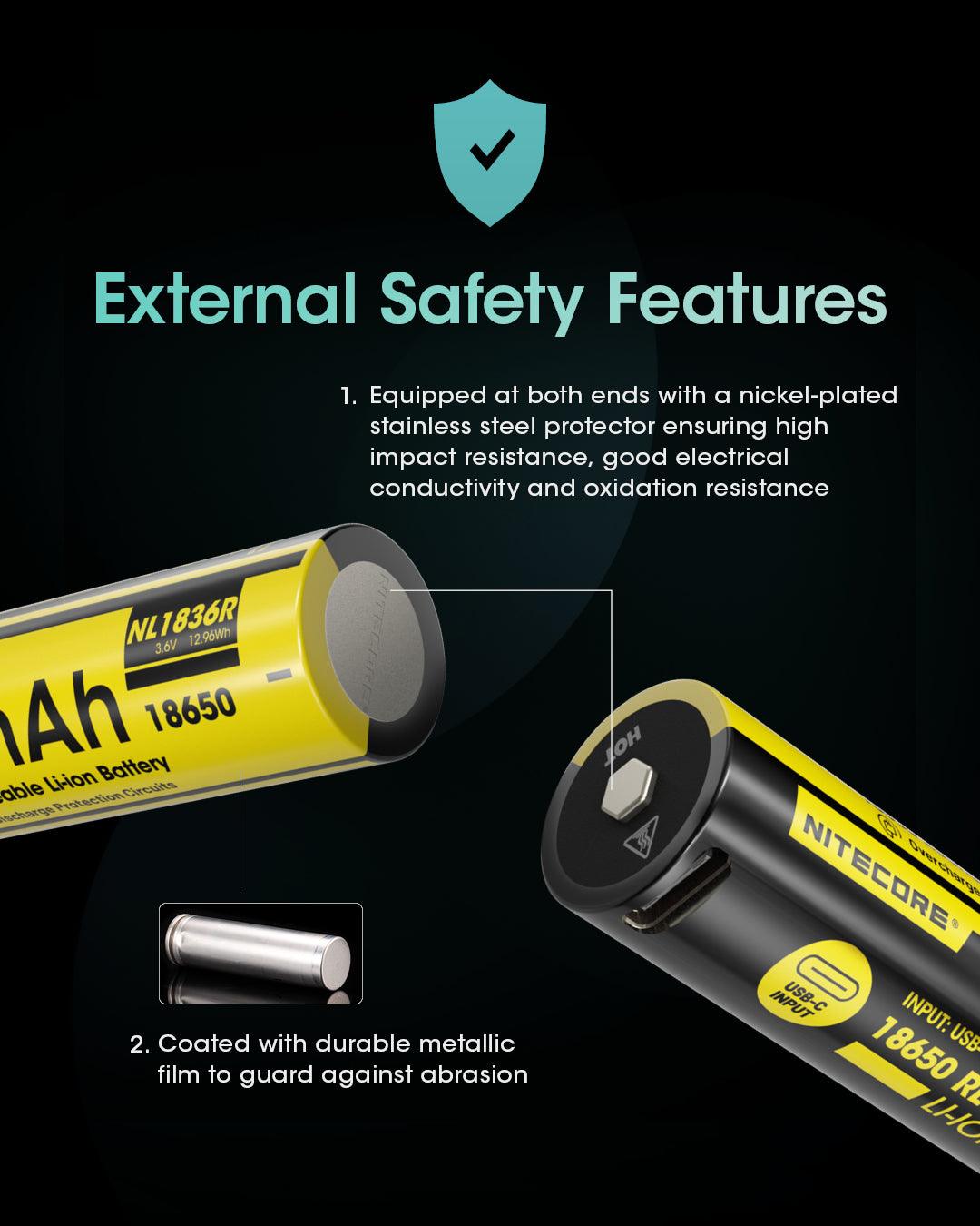 NITECORE NL1836R (18650 - 3600MAH - 6A)