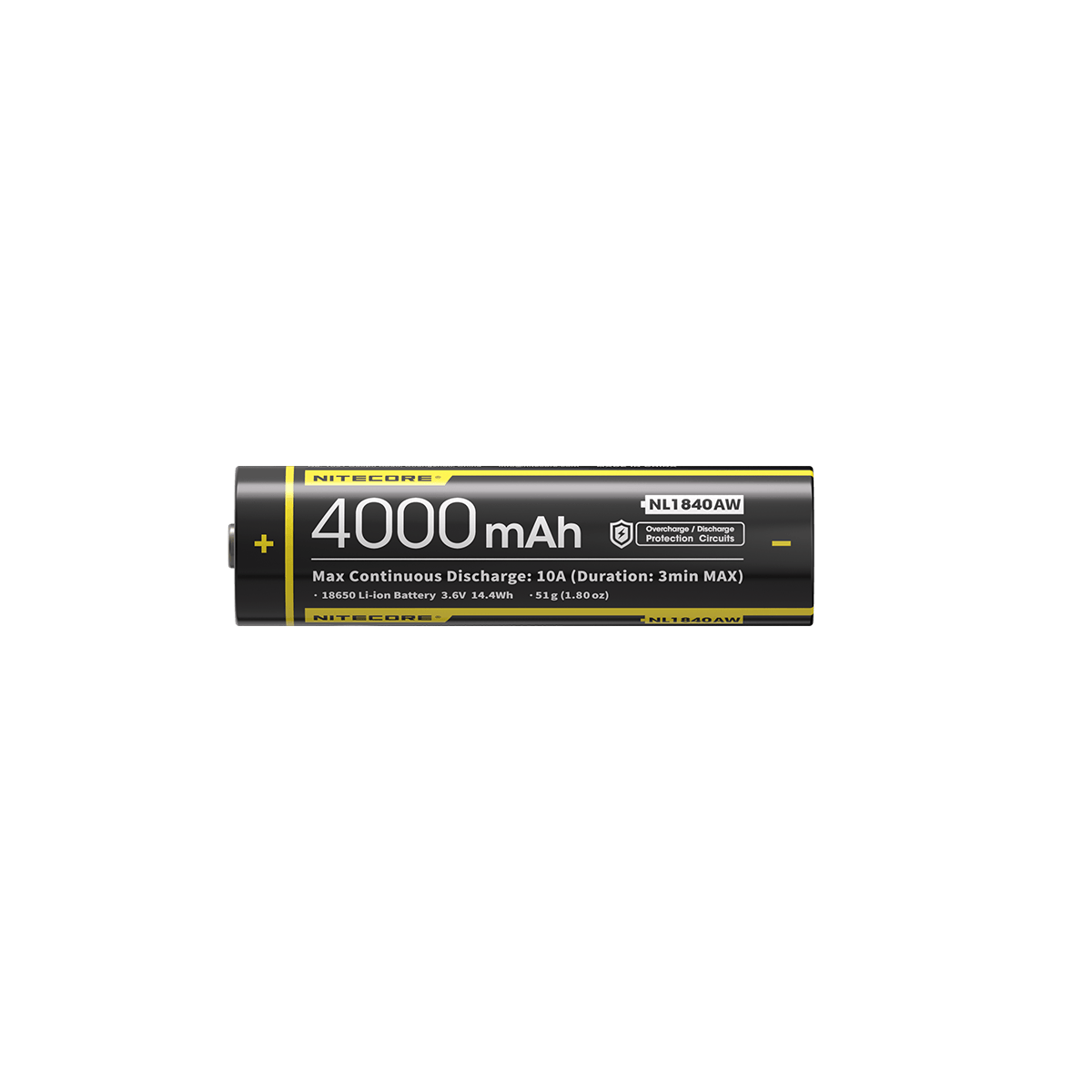 NITECORE NL1840AW ALL-WEATHER (18650 - 4000MAH - 10A)