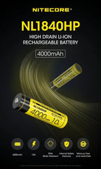 NITECORE NL1840HP (18650 - 4000MAH - 10A)
