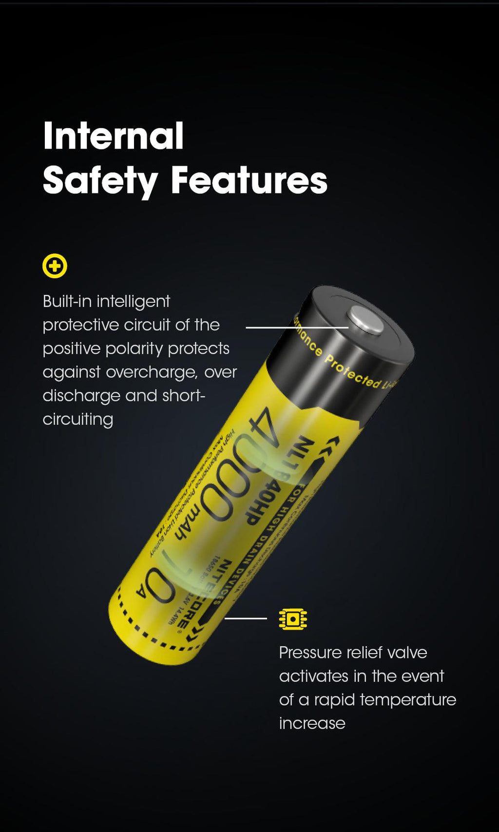 NITECORE NL1840HP (18650 - 4000MAH - 10A)