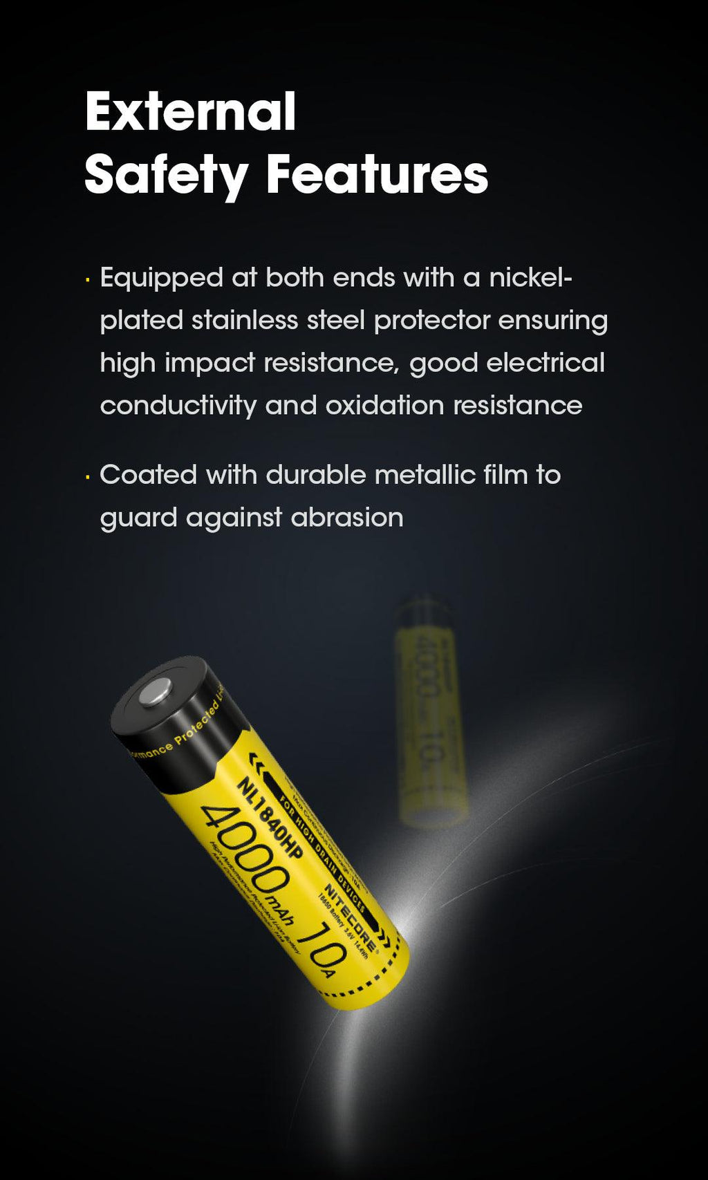 NITECORE NL1840HP (18650 - 4000MAH - 10A)