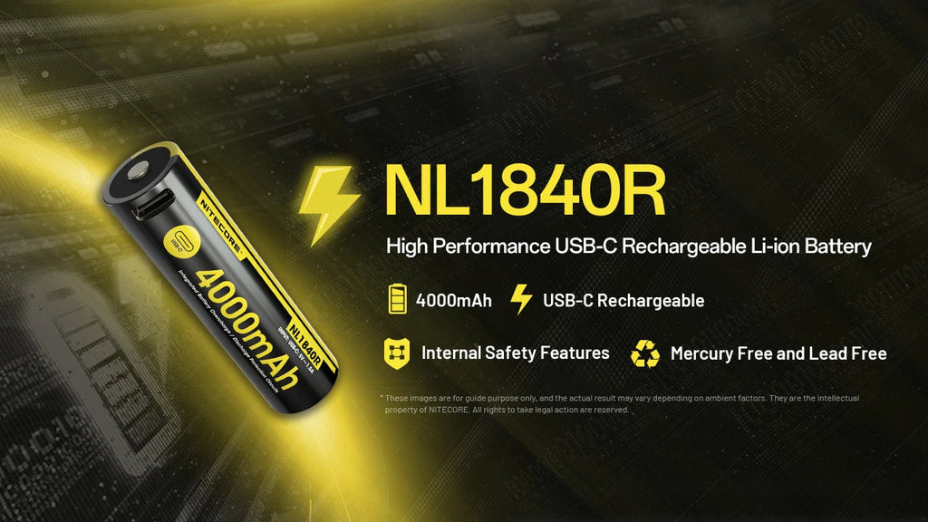 NITECORE NL1840R (18650 - 4000MAH - 6A)