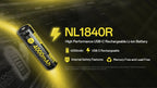 NITECORE NL1840R (18650 - 4000MAH - 6A)