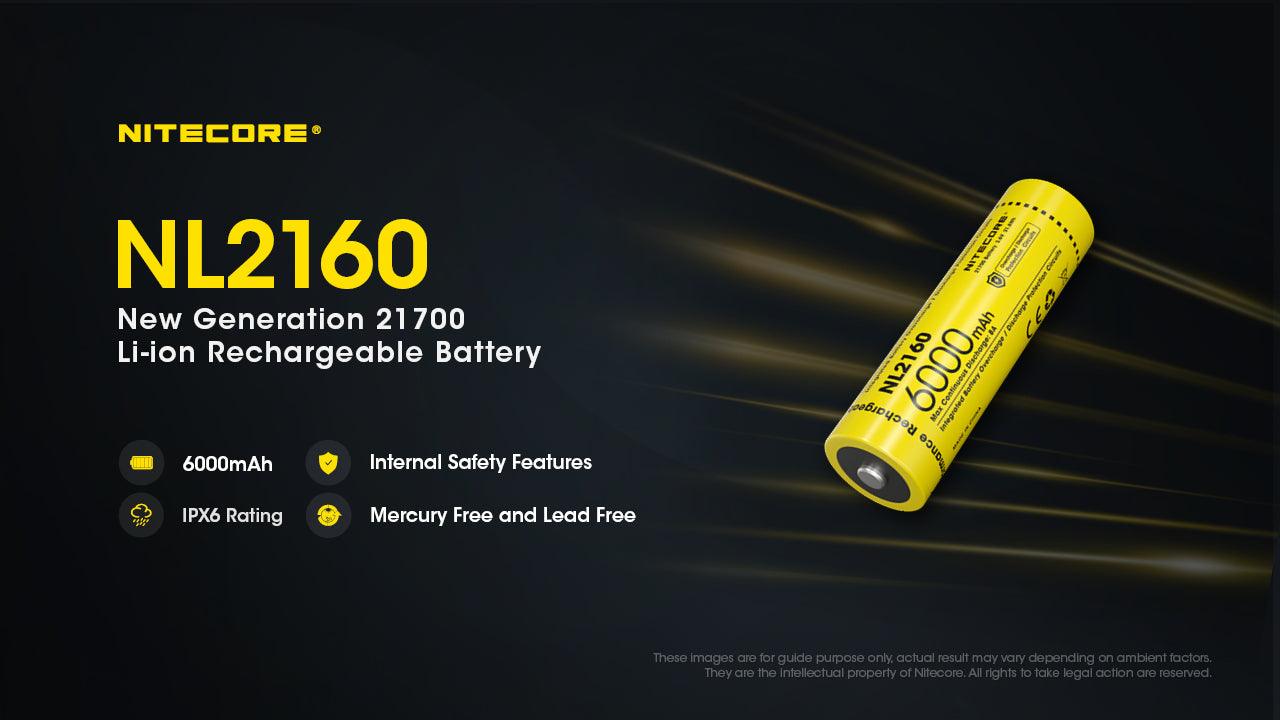 NITECORE NL2160 (21700 - 6000MAH - 8A) Secondary image
