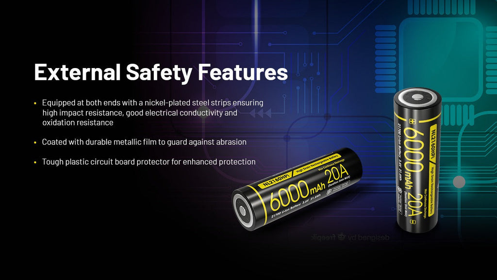 NITECORE NL2160HPI (21700 - 6000MAH - 20A)
