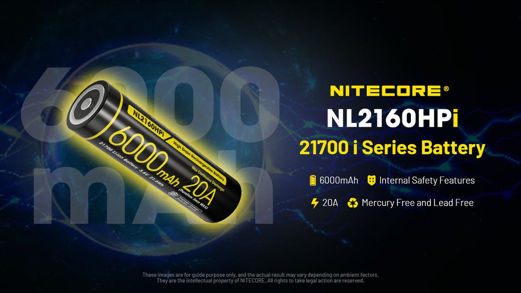 NITECORE NL2160HPI (21700 - 6000MAH - 20A)