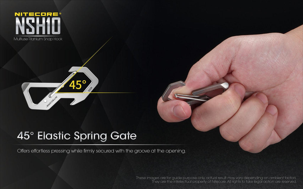 NITECORE TITANIUM S-HOOK NSH10