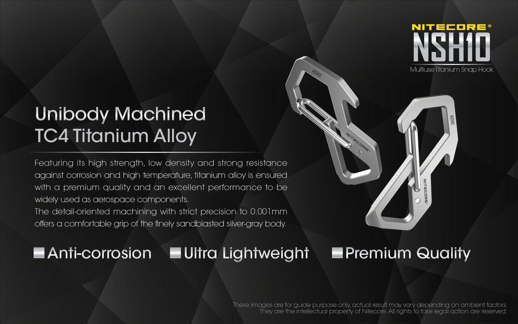 NITECORE TITANIUM S-HOOK NSH10