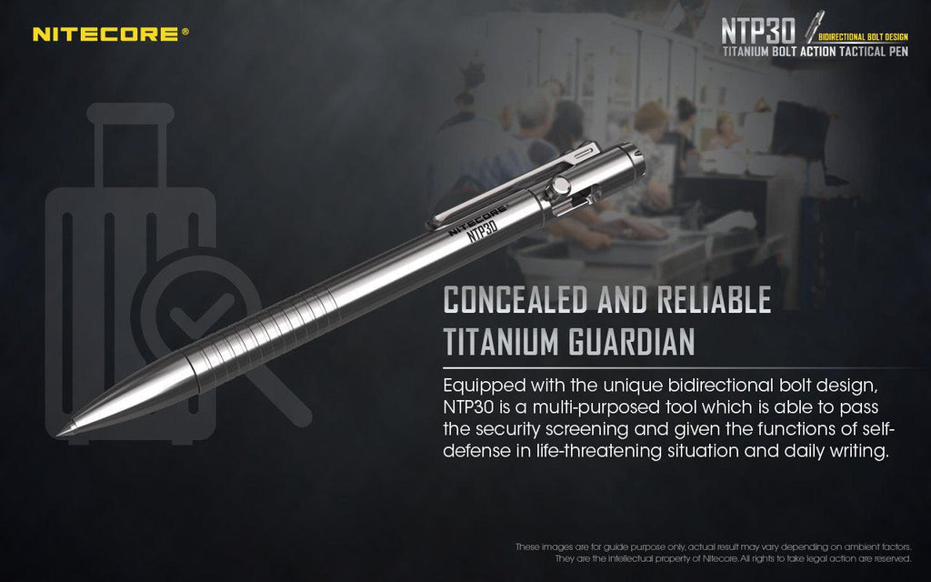 NITECORE BOLT ACTION TITANIUM PEN NTP30